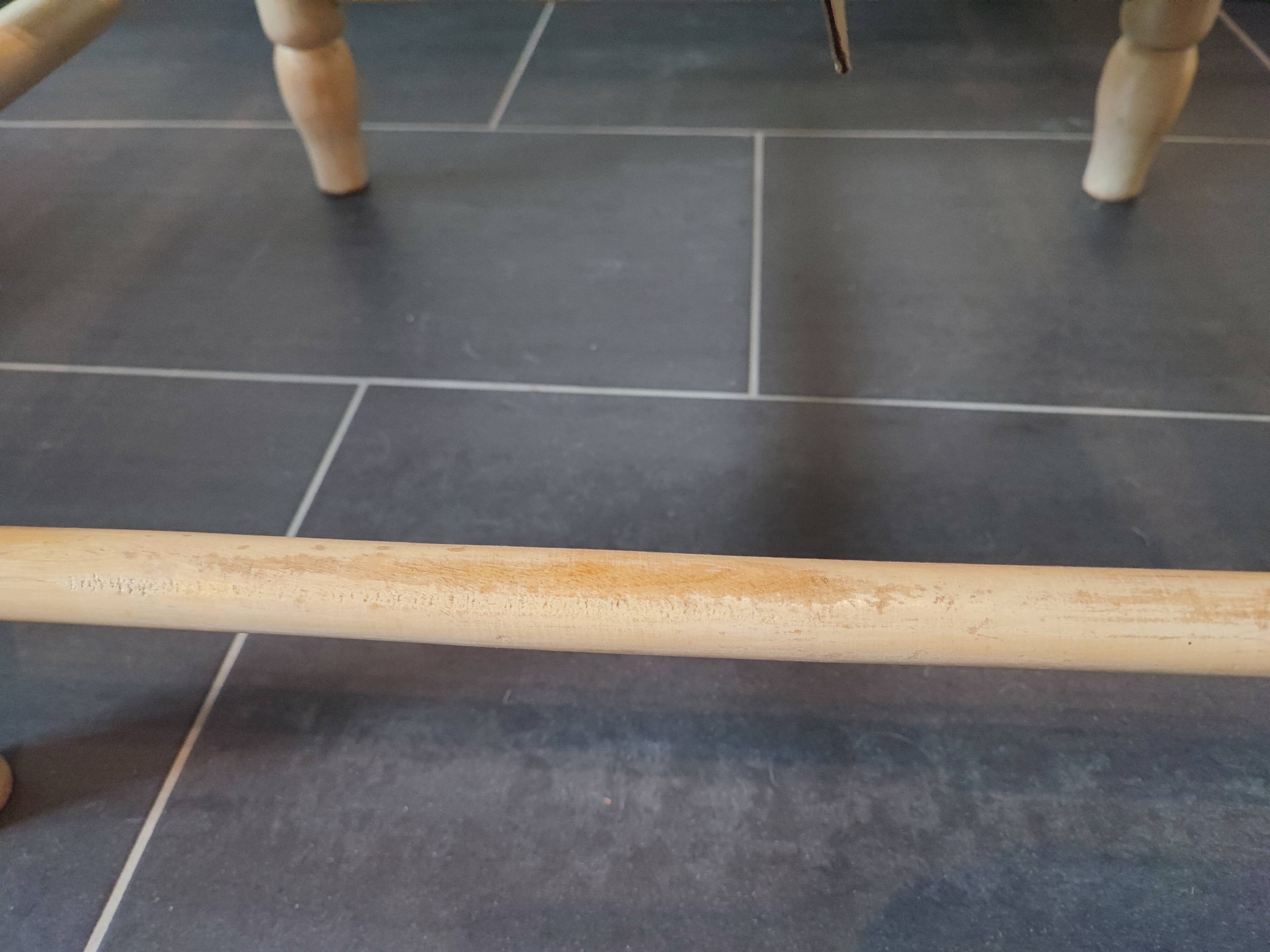 White leather safari armchair