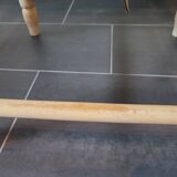 White leather safari armchair