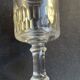 6 wine glasses – light cut crystal