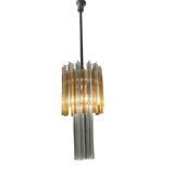 Murano Glass Trilobi Chandelier by Venini 1970’s