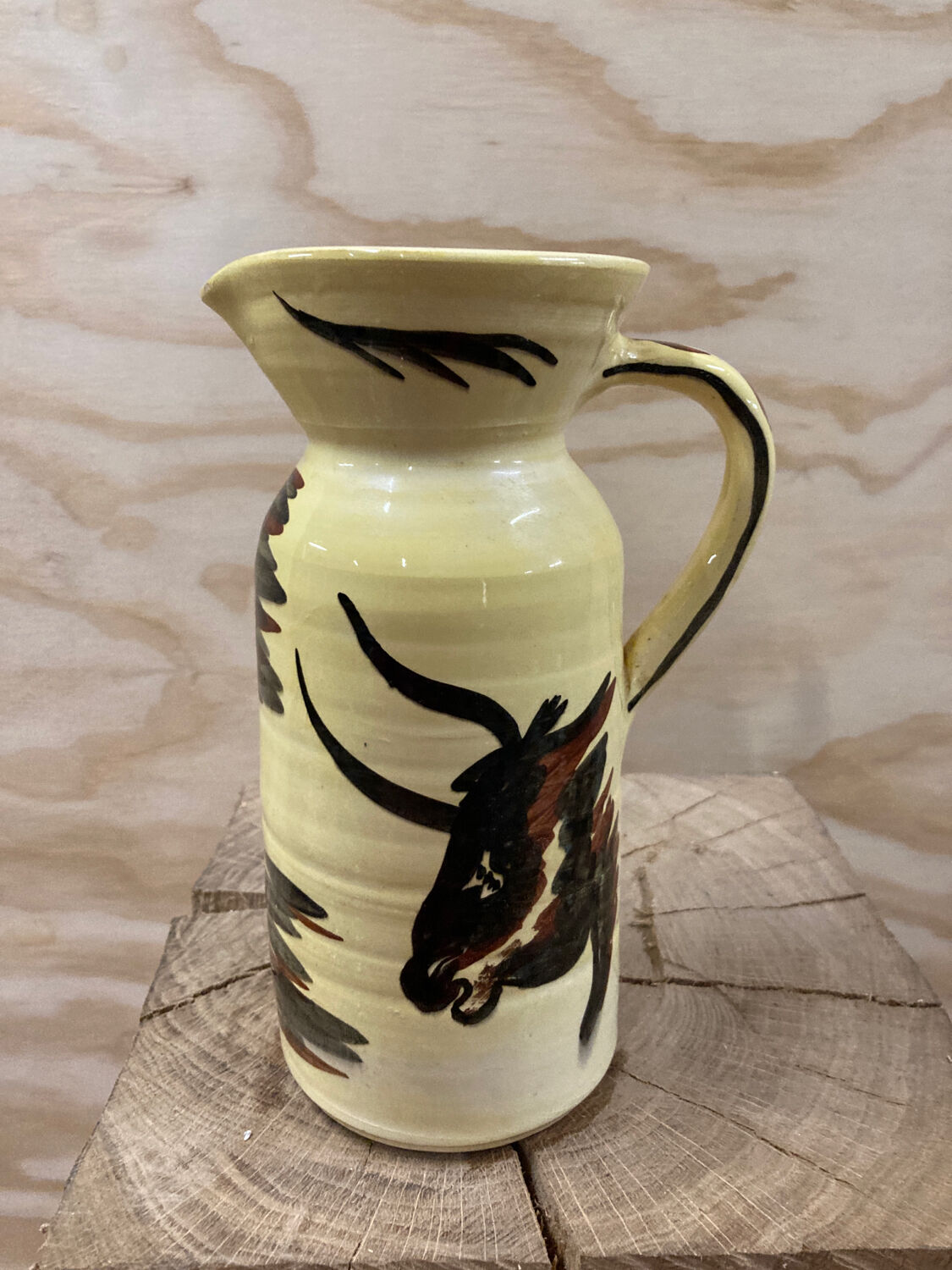 Bull pitcher from Meyssac pottery prehistoric style Corrèze