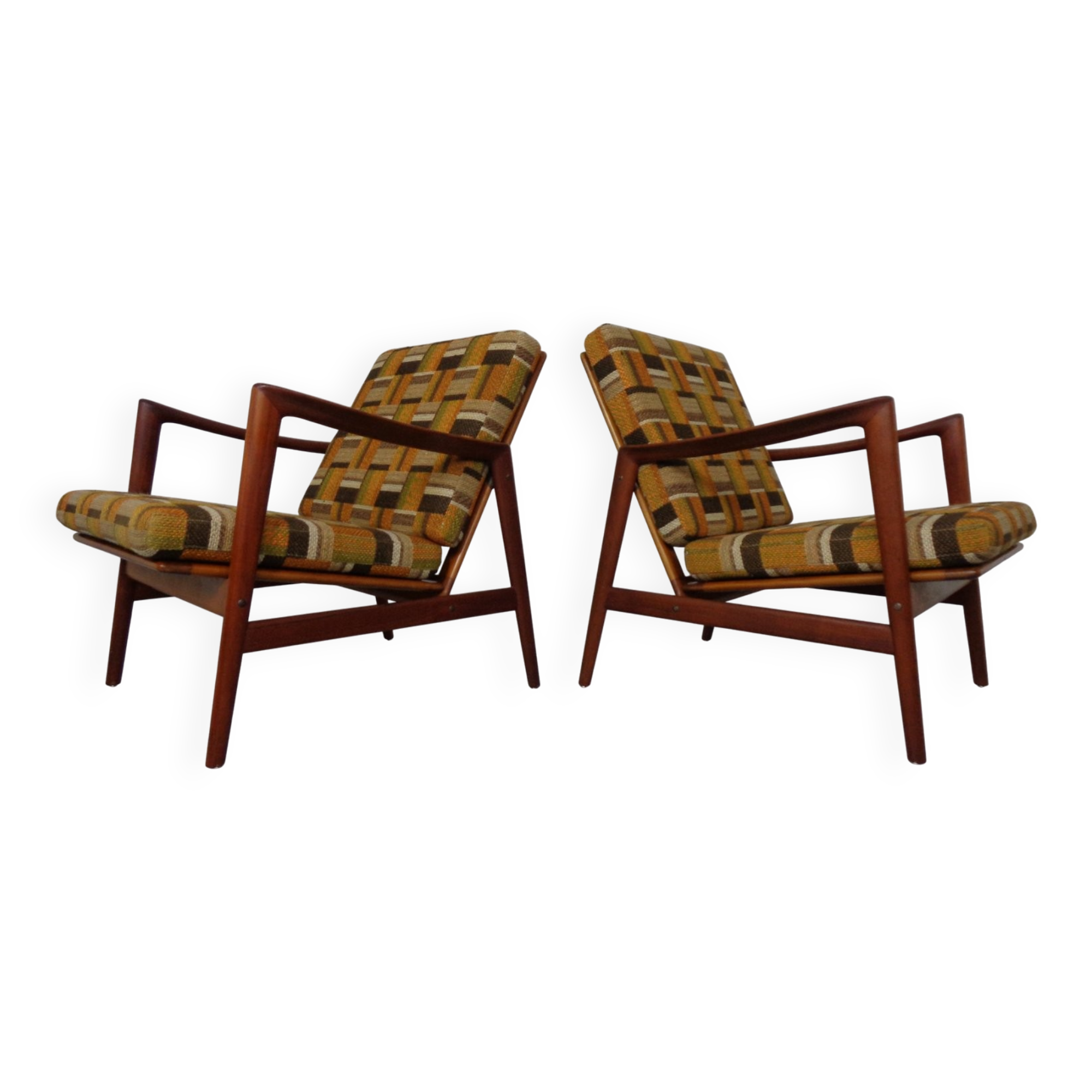 Danish Lounge Chair in Organic Teak by Hans Olsen, 1960s