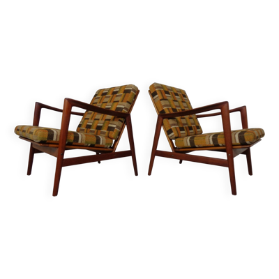 Danish Lounge Chair in Organic Teak by Hans Olsen, 1960s