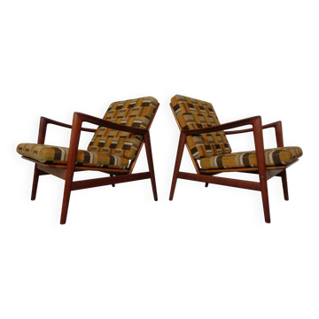 Danish Lounge Chair in Organic Teak by Hans Olsen, 1960s