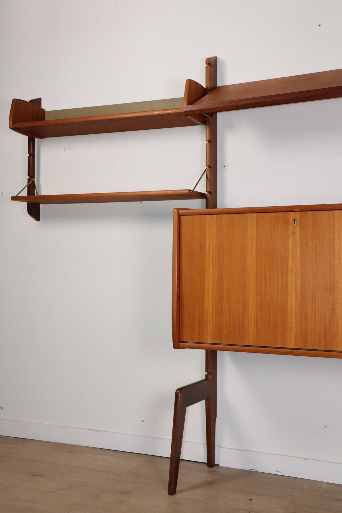 Modular Scandinavian wall library – Blindheim Møbelfabrik – 1960