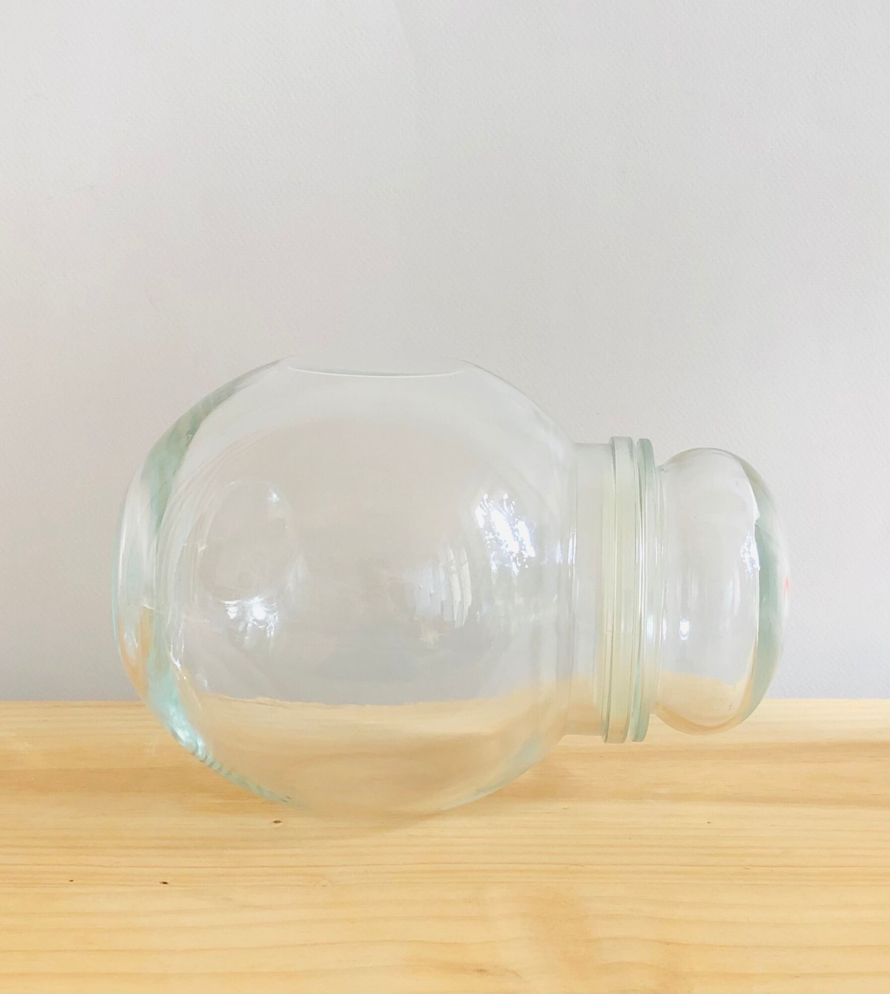 Vintage glass bonbonnière, Belgium 1970