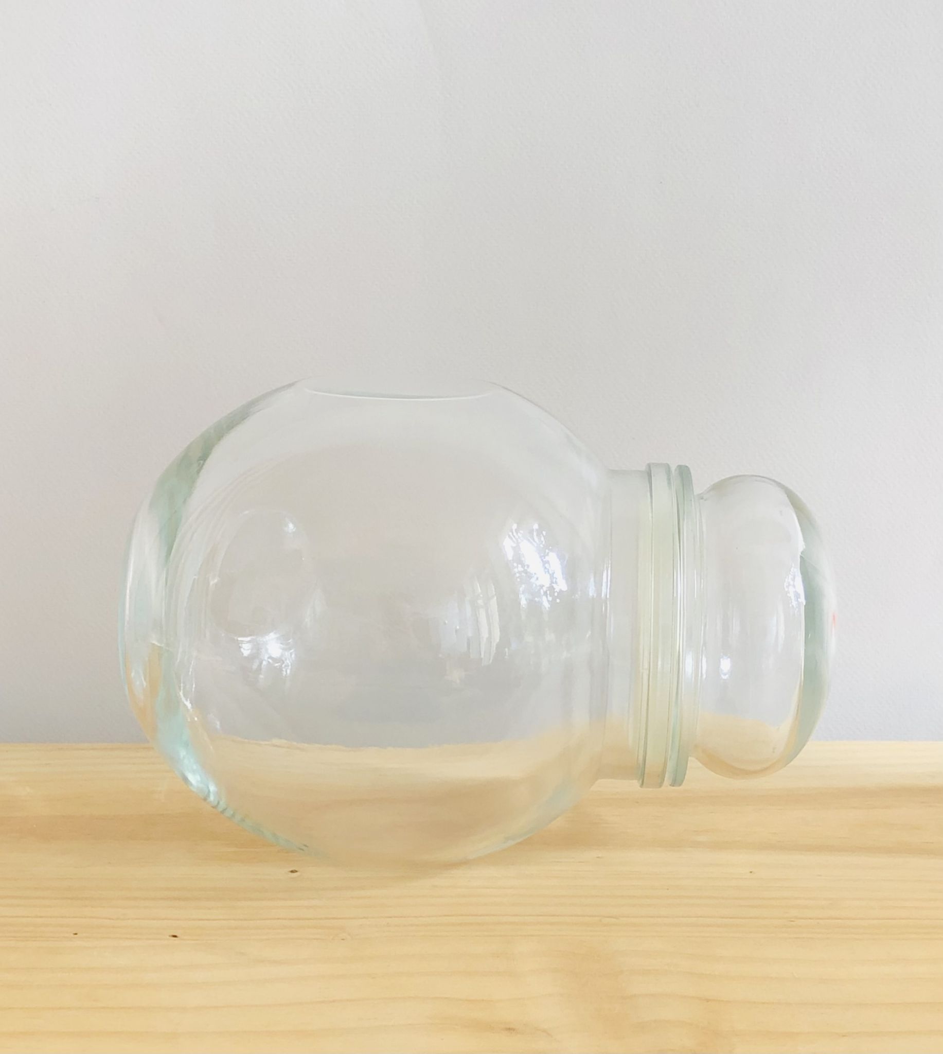Vintage glass bonbonnière, Belgium 1970