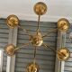 Small golden Dutch chandelier with 6 arms of light