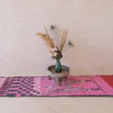 Pink Runner Rug - 354 x 83 cm