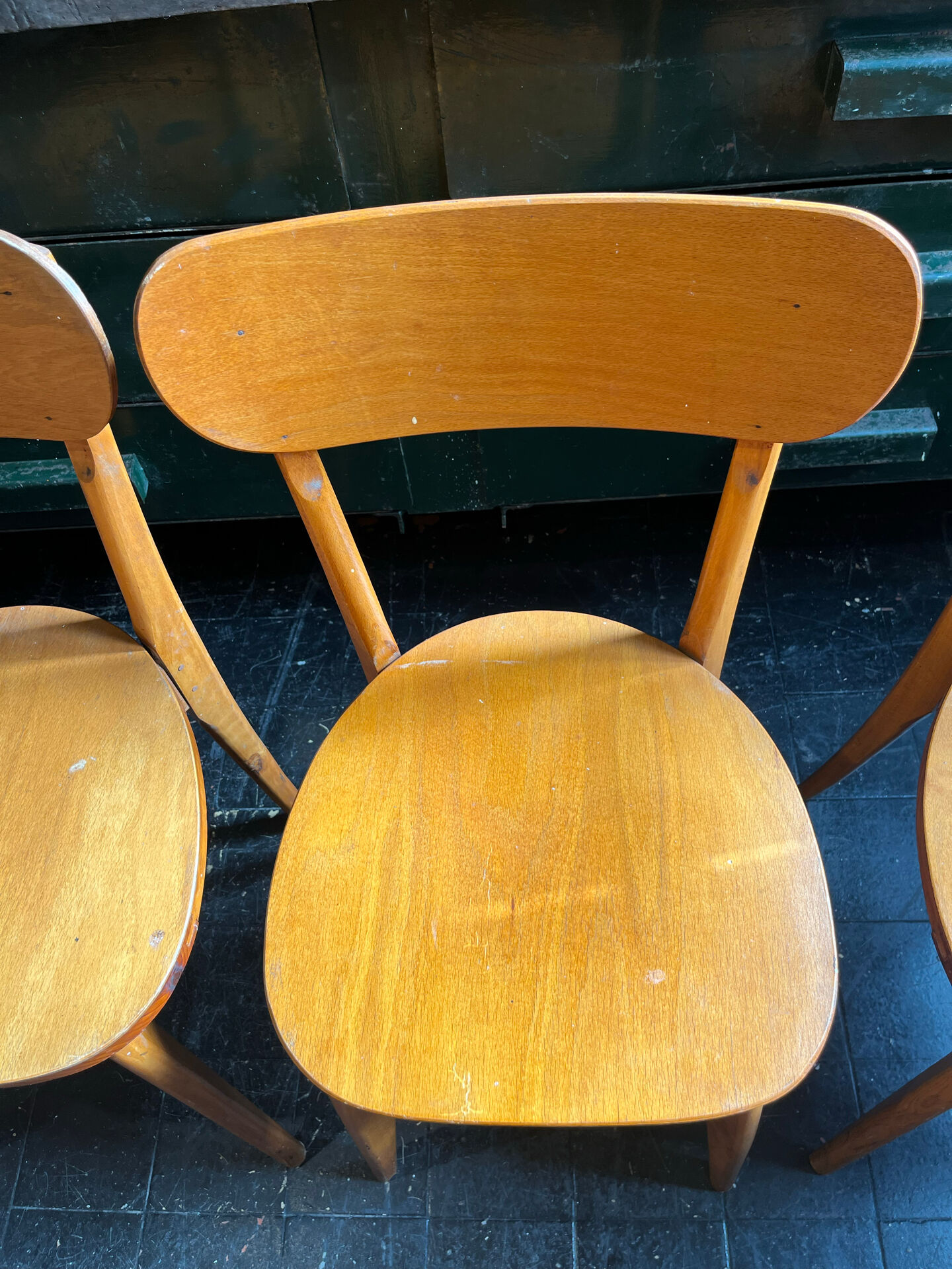 Set of 10 bistro chairs