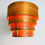 Wooden pendant lamp by Hans-Agne Jakobsson, Sweden, 1960s