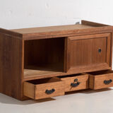 Old low cabinet with sliding doors – Taishō / Showa period (c. 1920-1970) #12