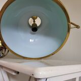 Vintage green opaline pendant light