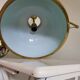 Vintage green opaline pendant light