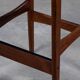 Mid-Century Bar Stools in Rosewood and Leather by Erik Buch for Dyrlund, Set of 4