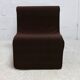 Chair, foam and velvet. Circa 1970