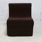 Chair, foam and velvet. Circa 1970