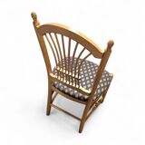 2 x rustic French country cottage side / dining chairs