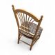 2 x rustic French country cottage side / dining chairs