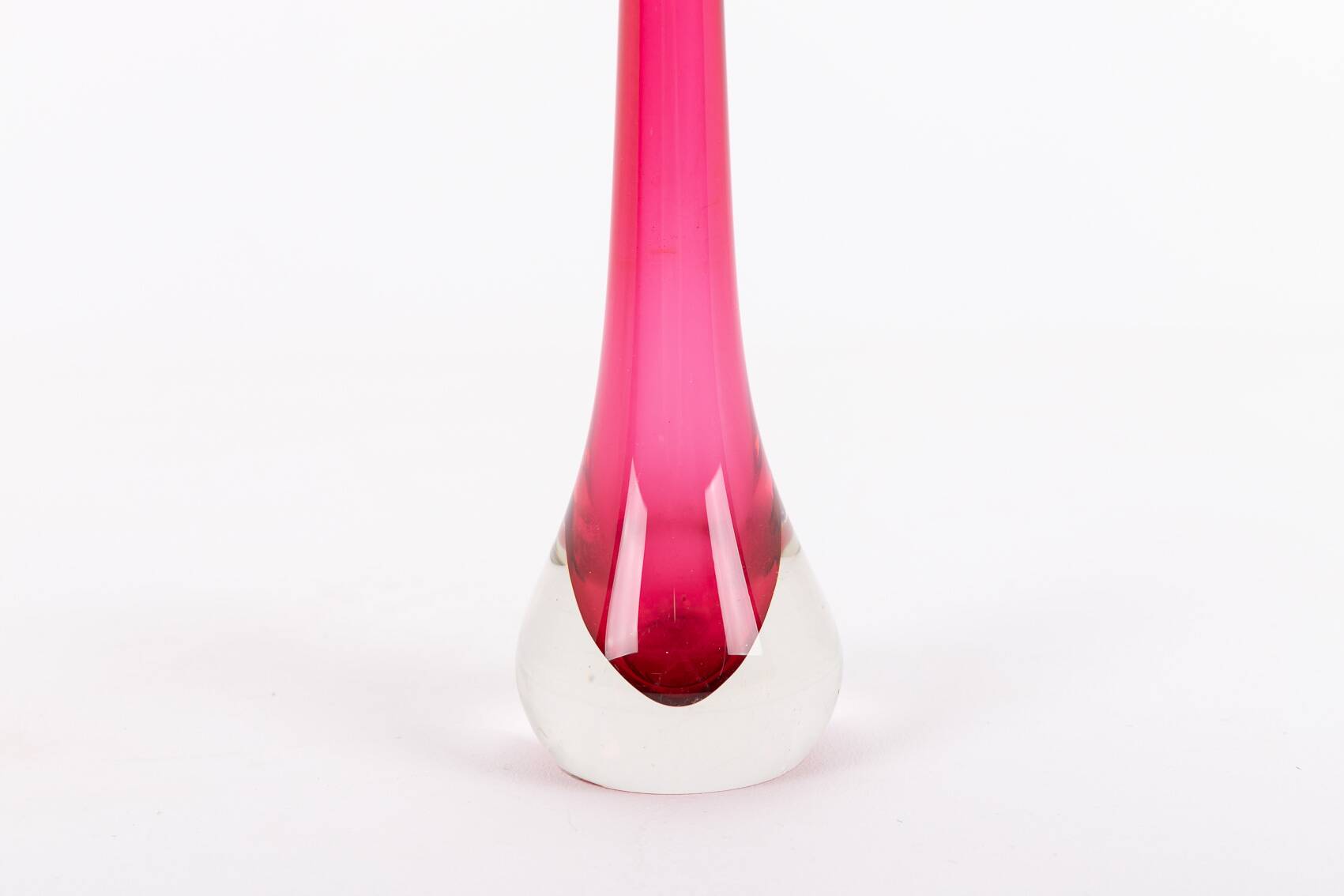 Glass vase by Paul Kedelv for Flygsfors, Sweden 1950’s