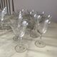 Engraved crystal glass service