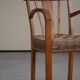 Modern Danish lounge chair in beech and paper cord, in the style of Frits Schlegel.