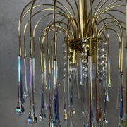 Chandelier en goutte d'eau de style Hollywood Regency – Massif