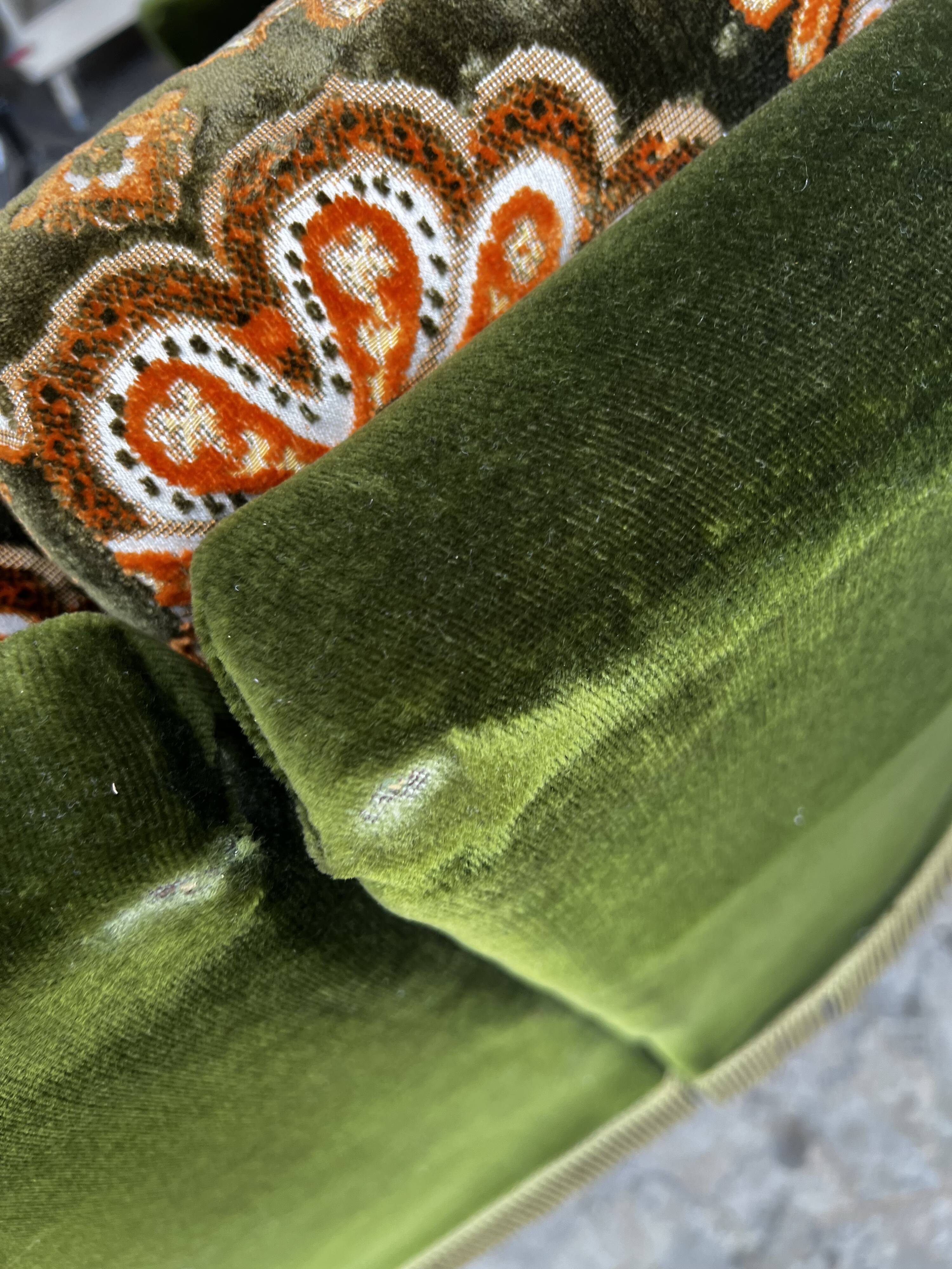 Vintage fringed corner/lounge/sofa seat