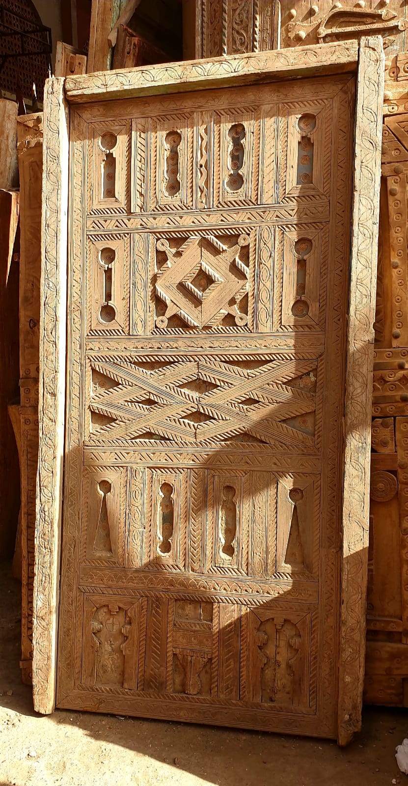 Ancient carved Berber door