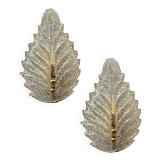 Murano Glass Sconces Set of 2 1970’s