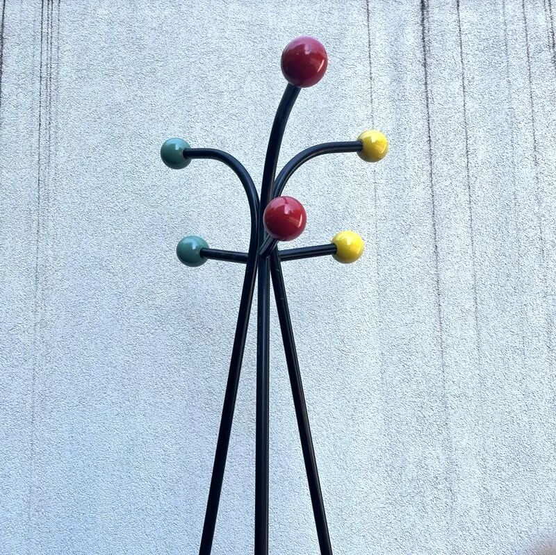 Portemanteau perroquet vintage années 50