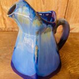 Pichet en grés flammé bleu Art Deco