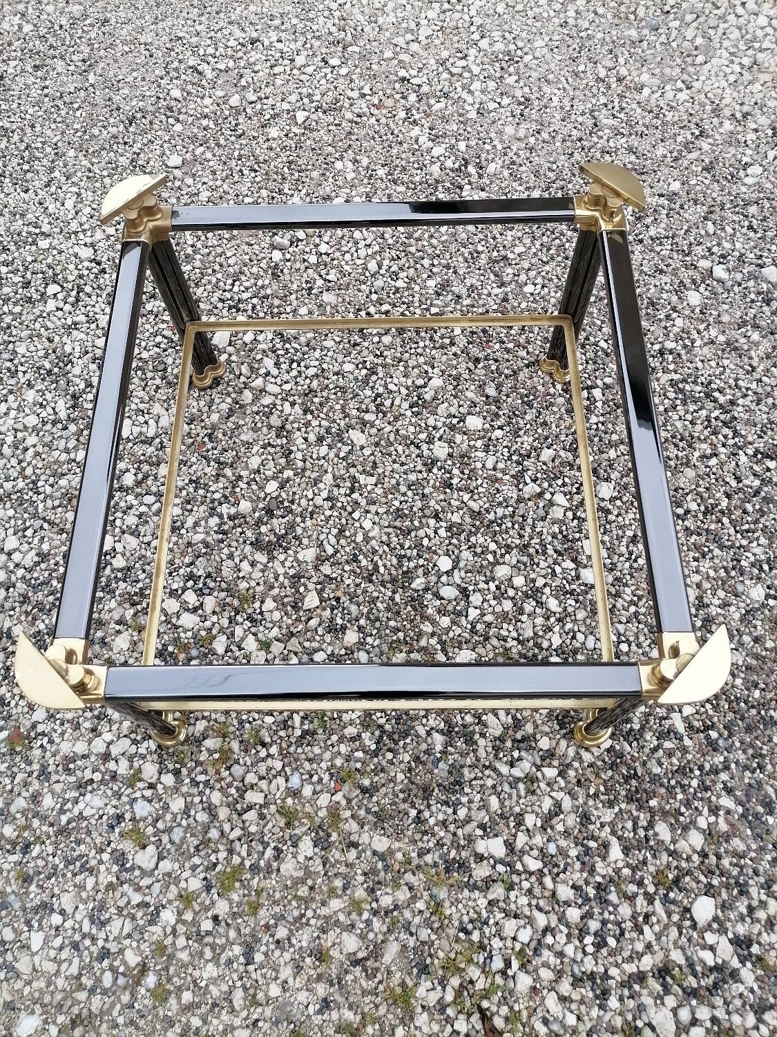 Square vintage coffee table.