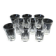 Set of 9 Liqueur or Shot Glasses - Art Deco 1940 certified