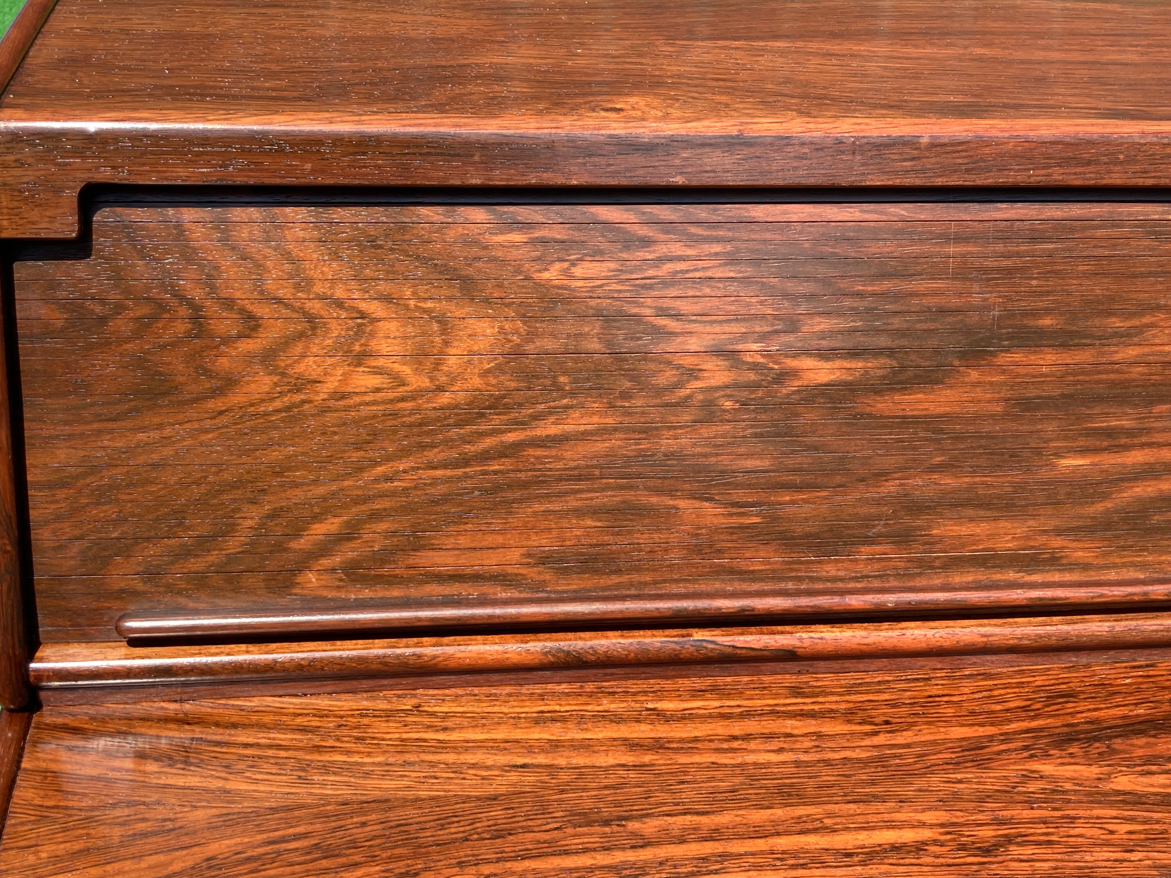 Gianfranco Frattini for Bernini, rosewood writing desk model 530, 1950s Italian