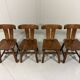 Brutalist oak dining chairs 1970’s