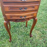 Louis XV style bedside table in cherry wood.