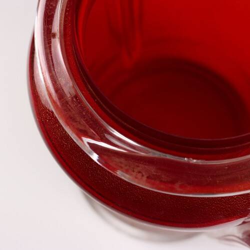 Vase vintage en verre de Murano Italie années 1970 original