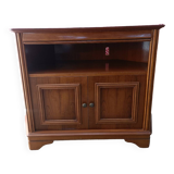 Corner TV cabinet in solid cherry