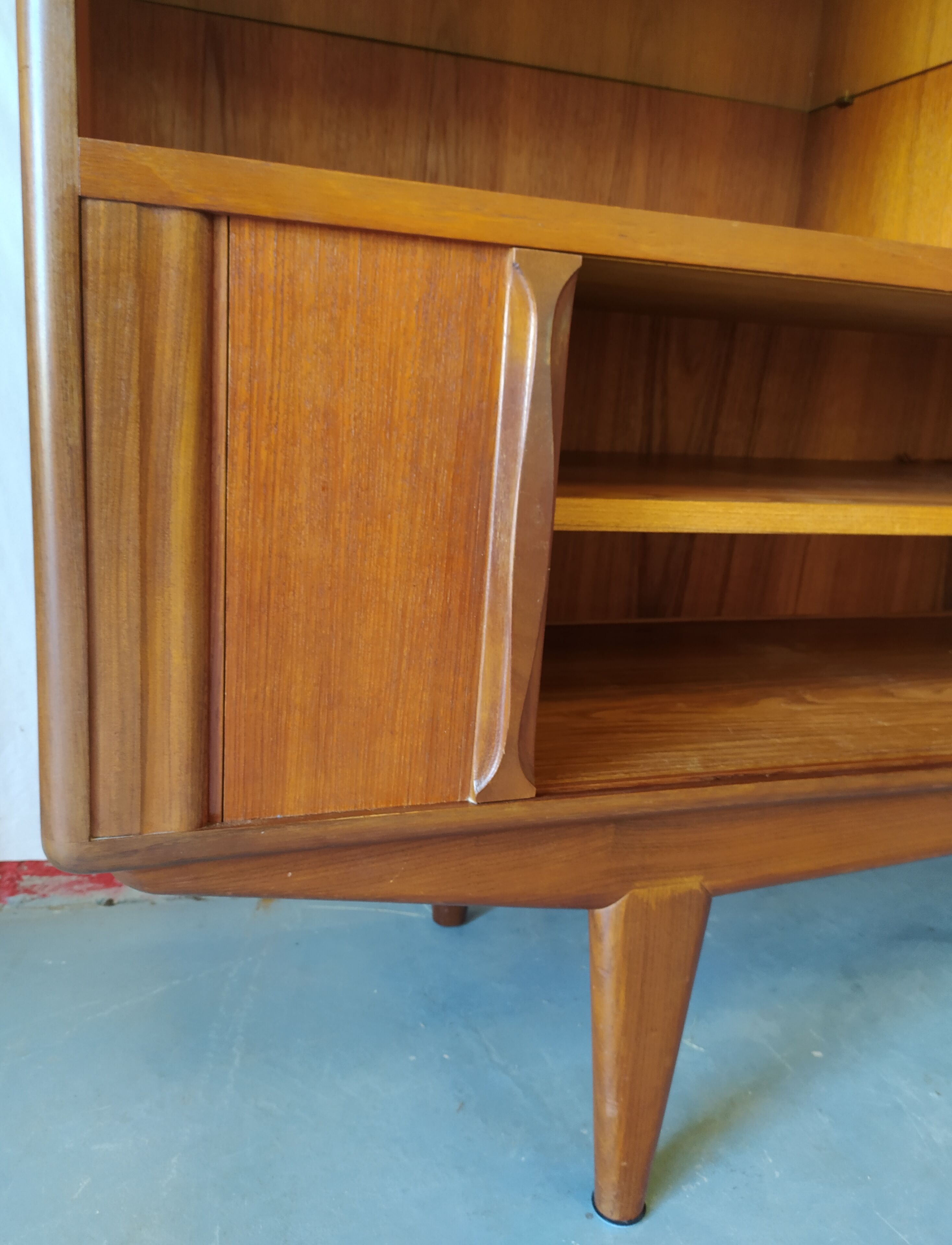 Massive teak sideboard