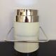 Bucket with vintage white and aluminum ice cream