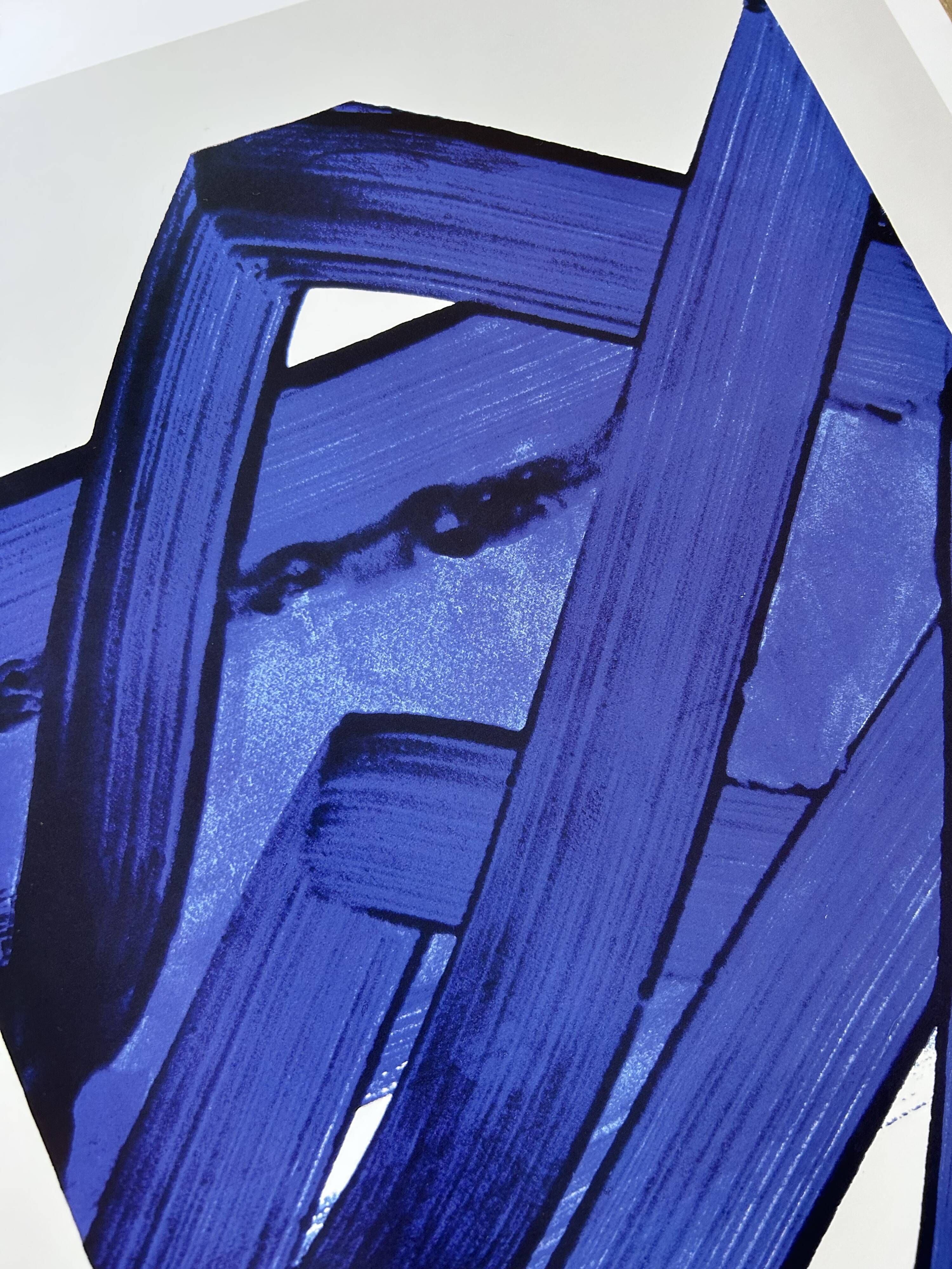 Pierre Soulages - Superbe Affiche d'après Sérigraphie 18 - 1988
