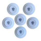 Large antique earthenware dinner plates by Brown-Westhead, Moore & Co.