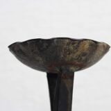 Brutalist iron candle holder 1950