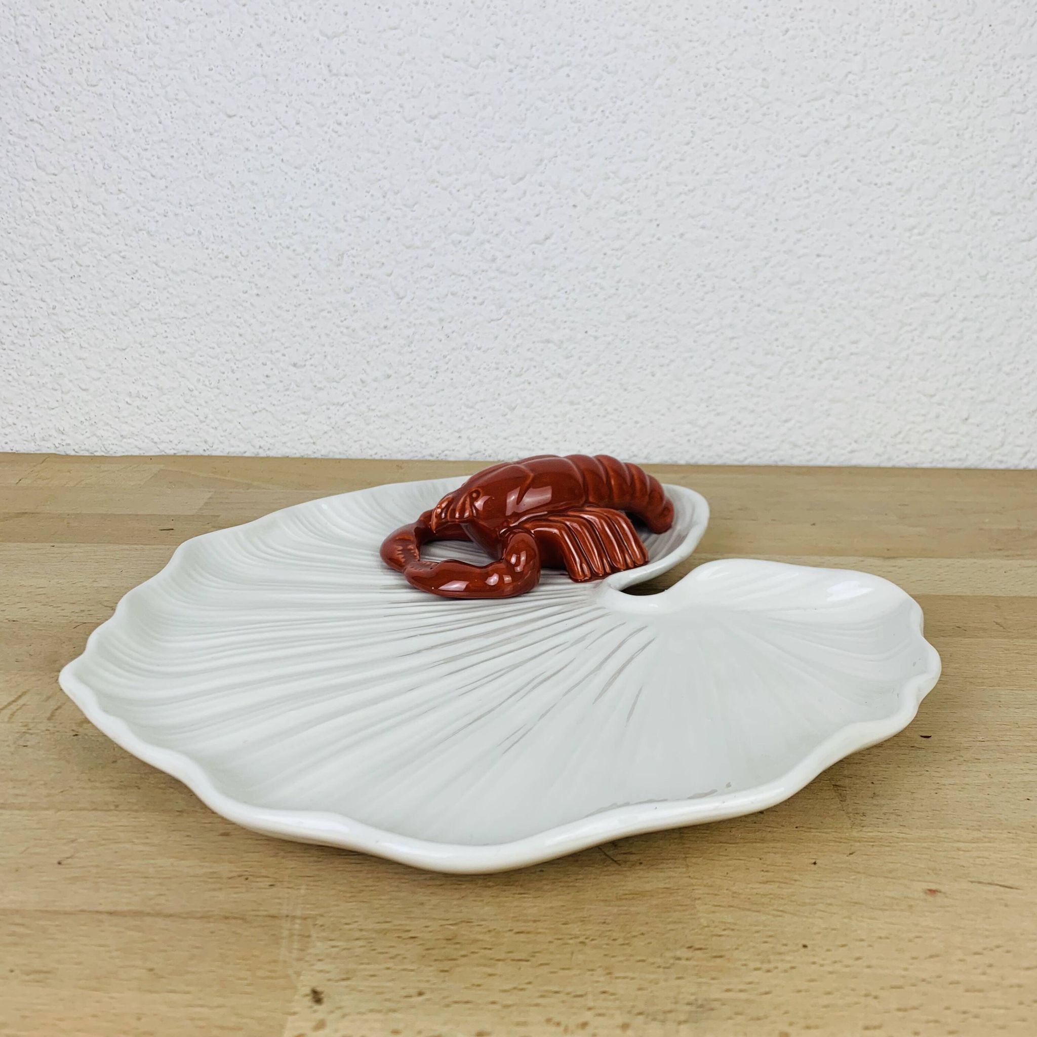 Italian ceramic crayfish dish Baretonni Nove