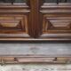 Walnut display cabinet 19th century H234cm