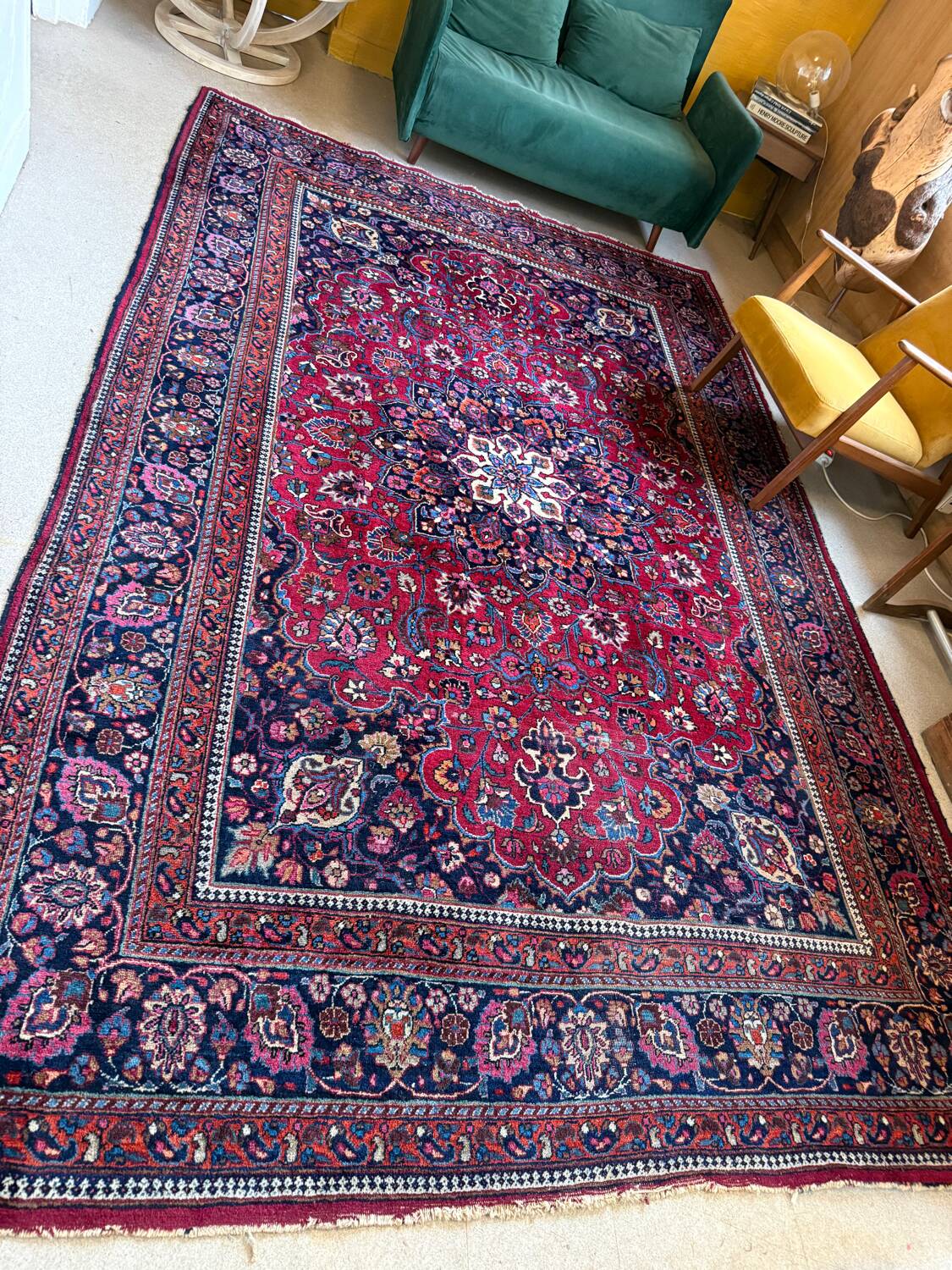 Large vintage Persian rug