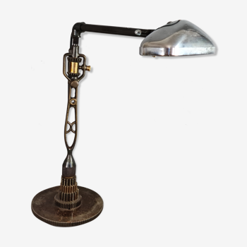 Industrial table or desk lamp, orientable. H.54 cm
