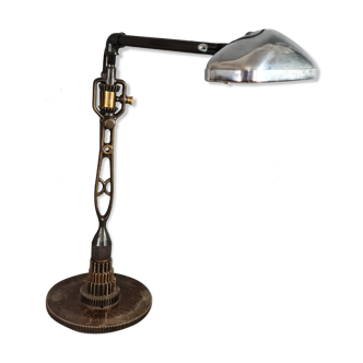 Industrial table or desk lamp, orientable. H.54 cm