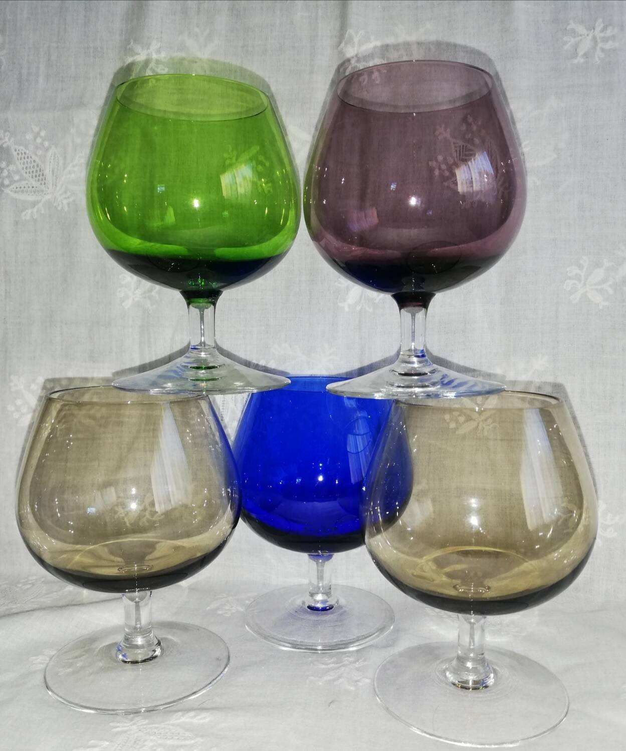 Set de 5 grands verres à cognac